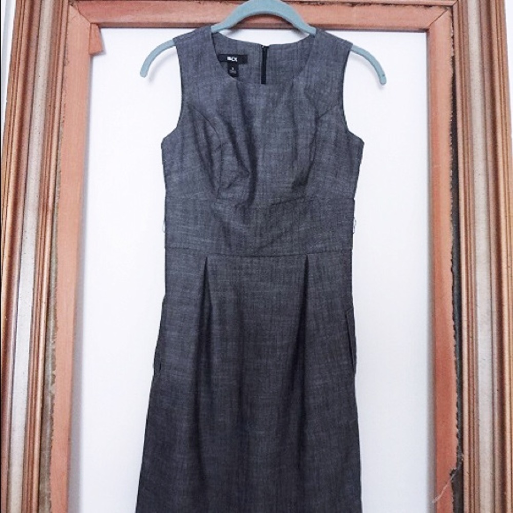 Comfy Denim-Look Dress w/ Pockets - Size 3